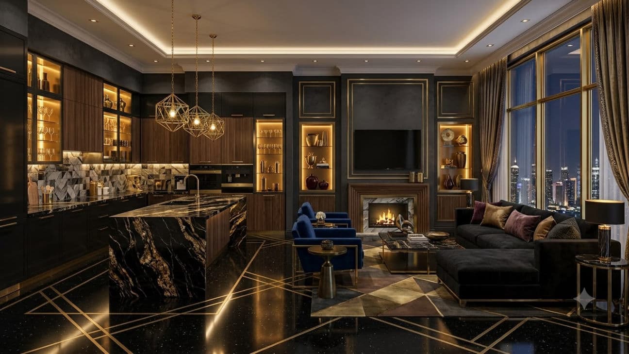Luxury Dark & Gold
